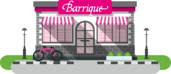 Barrique-Geschäft auf dem Lande