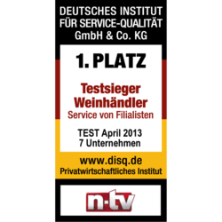 DISQ/NTV 2013 Platz 1 Urkunde